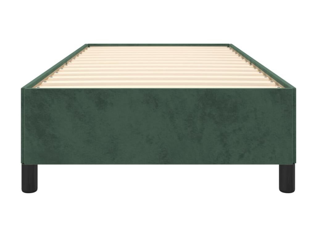 Cadre de lit Vert foncé 90x190 cm Velours MFJI51154