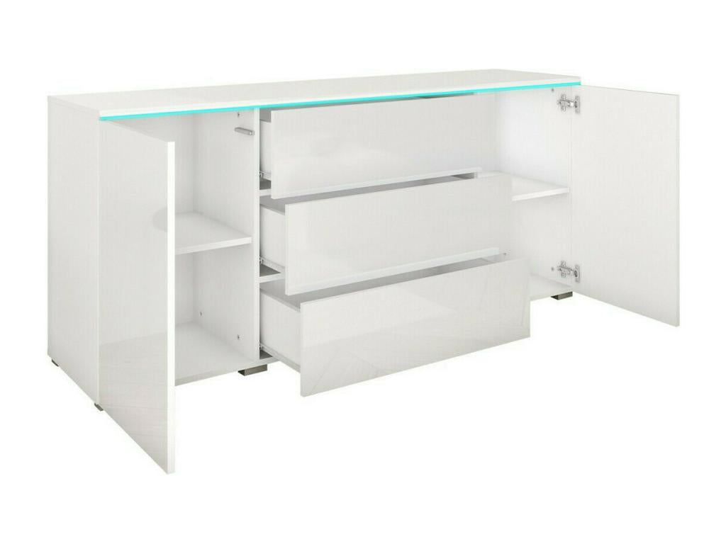 Commode Ventoriq 142 Chêne Ventoriq Avec tiroirs et portes Nombre de tiroirs 3 66x150cm HZBS17365