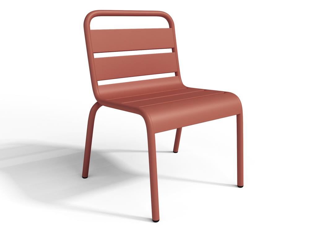 Lot de 2 chaises de jardin empilables pour enfants en métal - Ventoriq EUMO17064