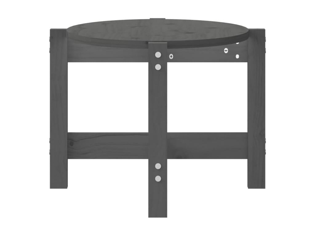Table basse Gris 87x48x35 Bois massif de pin VIQB74425