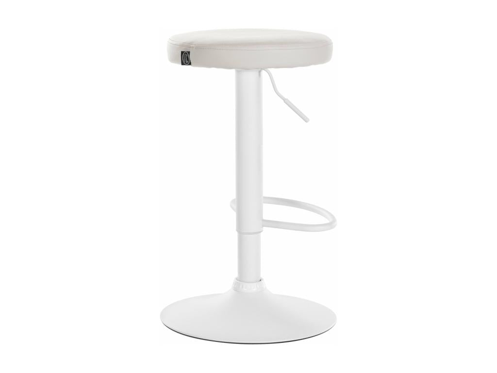Tabouret de bar x1 métal blanc 38,5x38,5x60 cm 10 0005346 VZLQ73704