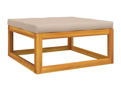 Salon de jardin 6 pcs avec coussins Ventoriq bois massif MIUW79741