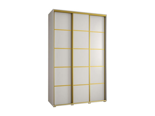 ARMOIRE Ventoriq 4 À PORTES COULISSANTES 235.2/170/60 3 portes Blanc/Blanc/Or LPXH20224