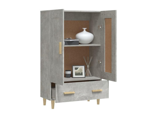 Buffet haut Gris béton 70x31x115 cm Bois d'ingénierie OSYC83642