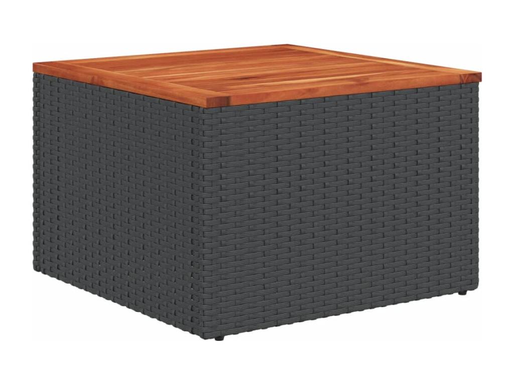 Salon de jardin 12 pcs avec coussins noir résine tressée CFEC25995