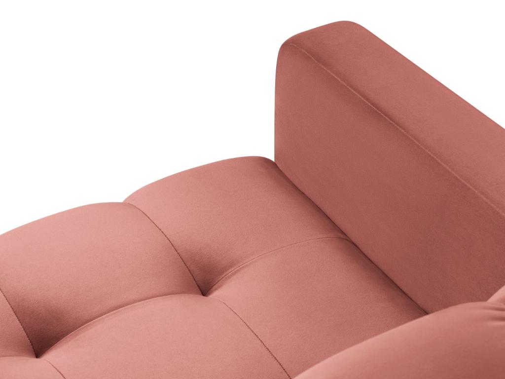 Ventoriq - Fauteuil Ventoriq en velours rose - 87x92x75cm QJQD36820