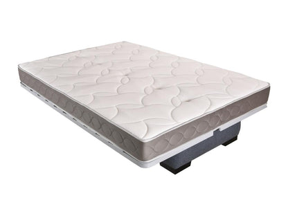 Canapé clic clac tissu avec rangement matelas Sofaconfort 17cm Ventoriq 193cm-Couleur Gris foncé chiné BEDS92173