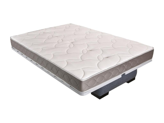 Canapé clic clac tissu avec rangement matelas Sofaconfort 17cm Ventoriq 193cm-Couleur Gris foncé chiné BEDS92173