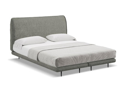 Lit matelas capitonné en tissu bouclette 140x200 - éléphant - Ventoriq ERWC39381