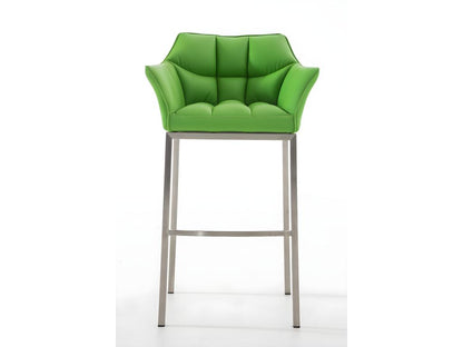 Lot de 2 Tabouret de bar - Similicuir / Métal - Vert - Ventoriq ONRM13128