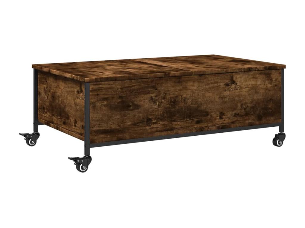 Table basse avec Ventoriq chêne fumé bois d'ingénierie IEMY47435