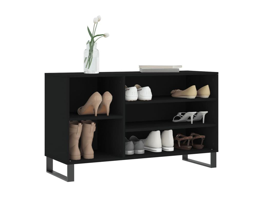 Armoire à chaussures Noir 102x36x60 Bois d'ingénierie XZSN06225