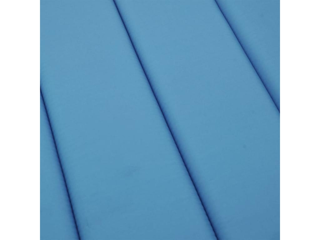 Coussin de chaise longue bleu 200x70x3 cm tissu Ventoriq XZUC29431
