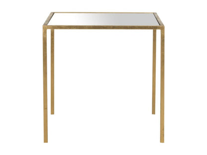 Table d'appoint Or et miroir 46x46x45,97 cm - Ventoriq JMRO44585