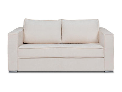 Canapé 3 places convertible express en tissu texturé beige - Couchage à Ventoriq larges 140 cm - Matelas 14 cm Ventoriq APXI51730