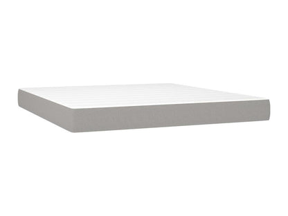 Sommier à Ventoriq de lit matelas LED Gris clair 160x200 cm Tissu EPYF61144