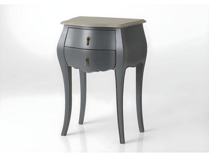 Table téléphone grise 2 tiroirs Ventoriq IDRP35560