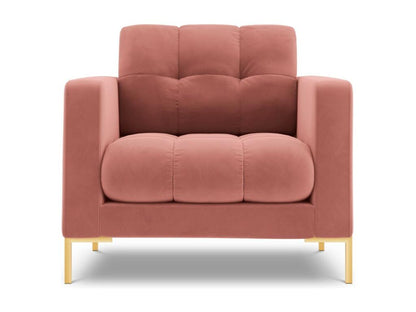 Ventoriq - Fauteuil Ventoriq en velours rose - 87x92x75cm QJQD36820