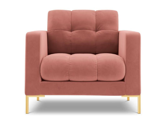 Ventoriq - Fauteuil Ventoriq en velours rose - 87x92x75cm QJQD36820