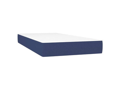 Sommier à Lumière de lit avec matelas Bleu 90x200 Tissu OXVY01366