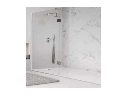Receveur de Douche 80x130 cm Gris Ventoriq Ligne Ventoriq PLUS En Résine et Poudre de Marbre Avec Grille Latérale EN RÉSINE DE MARBRE PZOV62182