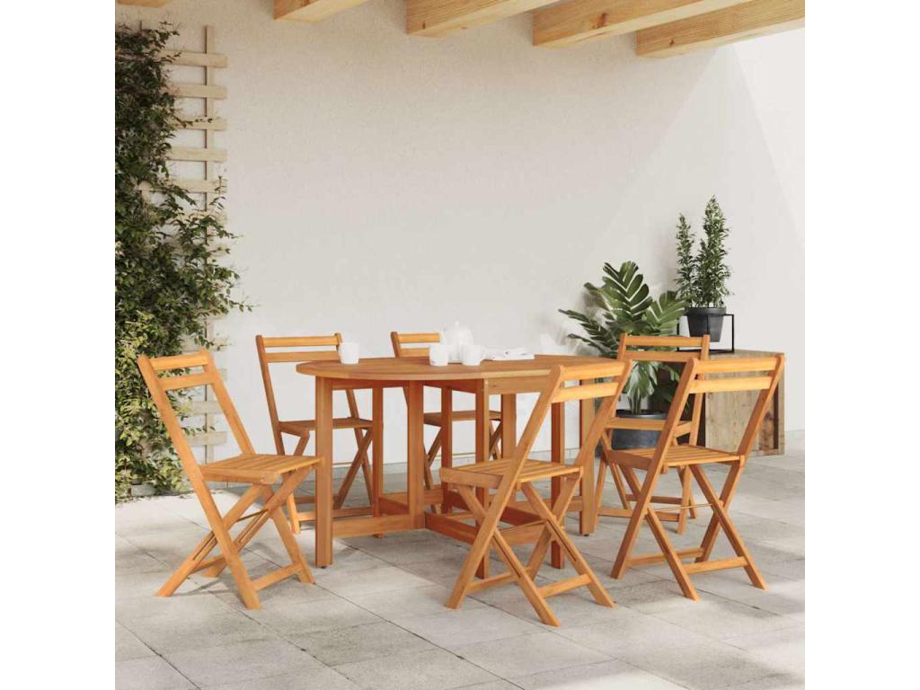 Table de jardin 130x90x72 cm massif Bois d'Ventoriq HPJR61808