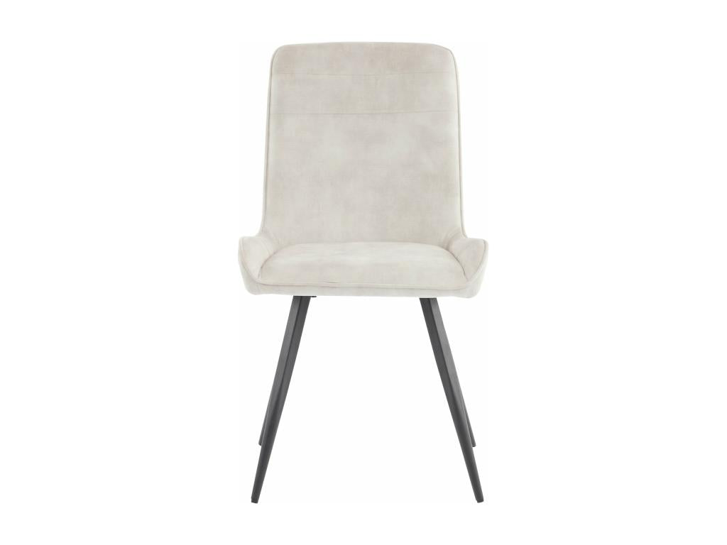 Chaises de salle à manger ergonomiques beiges - pieds en métal d42cm×h88cm LTNQ59548