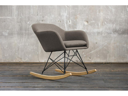 Fauteuil - marron tissu tissé - Ventoriq BLFK14471