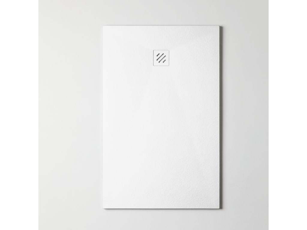 Receveur de douche extraplat Ventoriq - Texture Ventoriq en Ventoriq Polyester Blanc - L120xl80xh2.6cm - Ventoriq WYSQ87338