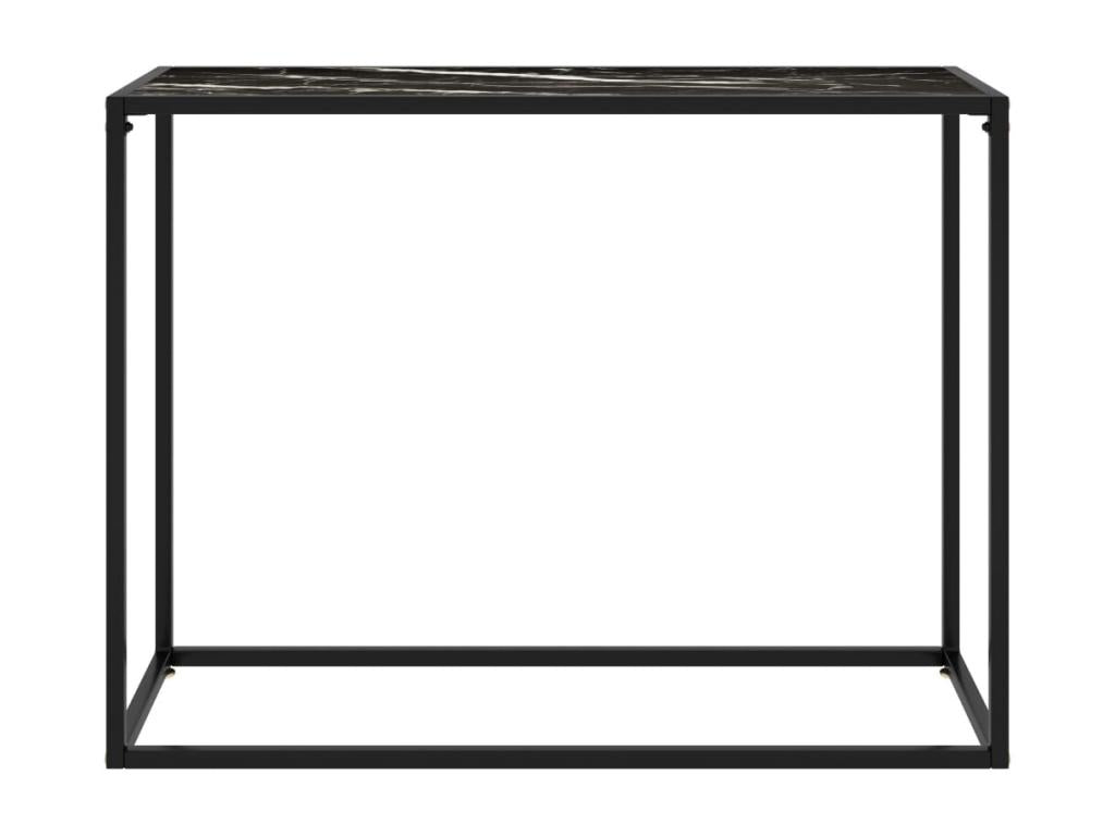 Table console Noir 100x35x75 cm Verre trempé OLVX40955