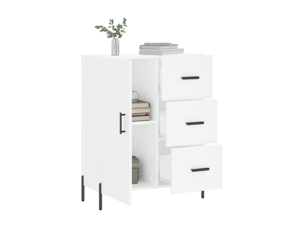 Buffet blanc 69,5x34x90 cm bois d'ingénierie FDFS93732