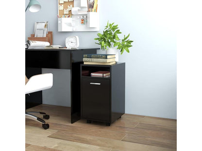 Armoire latérale avec roues Noir 33x38x60 DBZF23156