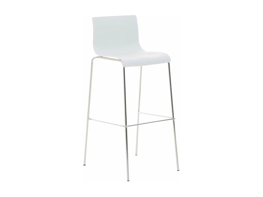 Tabouret de bar avec métal blanc 43x48x100 cm 10 0004938 EFAE93434