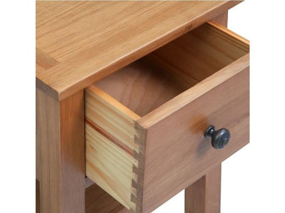 Chevet 1 tiroir chêne massif clair Ventoriq - Lot de 2 HOUH28941