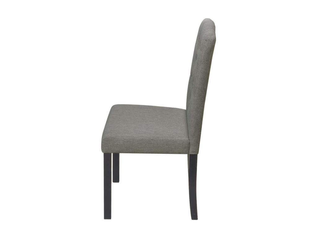 Chaises à manger lot de 6 gris tissu XEUR39976