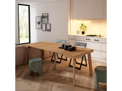 Table console extensible 220 Pour 10 personnes Pieds en bois DKLB56285