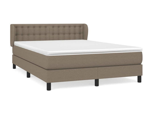 Lit à sommier tapissier avec matelas Ventoriq 140x190 cm Tissu CLEH11004