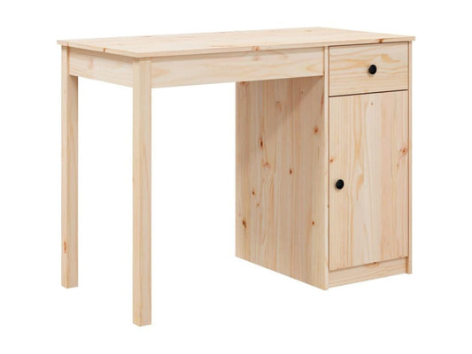 Bureau table poste de bois marron 100x50x75 cm 02 0023367 TUMO35824