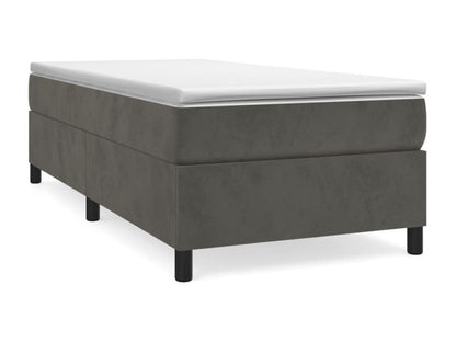 Cadre de lit sans matelas gris foncé 90x190 cm velours GINP75940