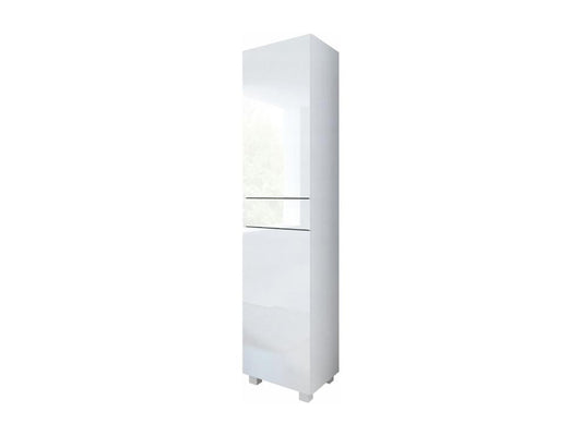Colonne Lumenao 40 cm Blanc Laqué BM salle de bain suspendue ou posée KBEN12540