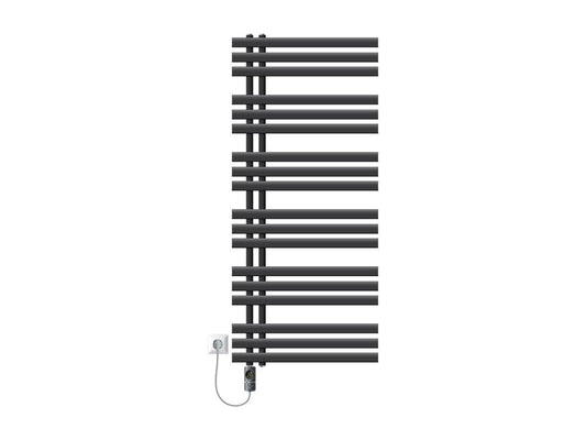Radiateur électrique pour salle de bain Ventoriq 600x1400mm Anthracite résistance 1200W XCCF62241