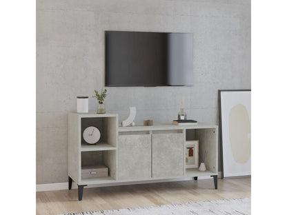 Meuble TV Gris béton 100x35x55 cm Bois d'ingénierie LLHV31143