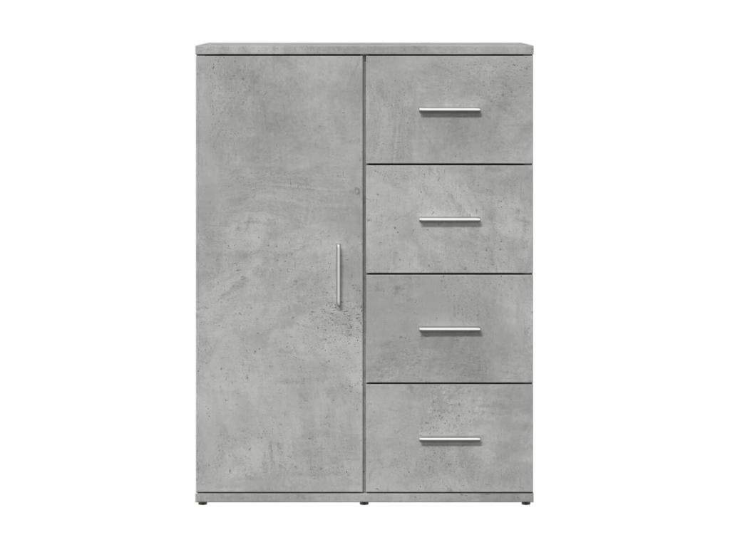 Buffet gris béton 59x39x80 cm bois d'ingénierie PBDZ13614