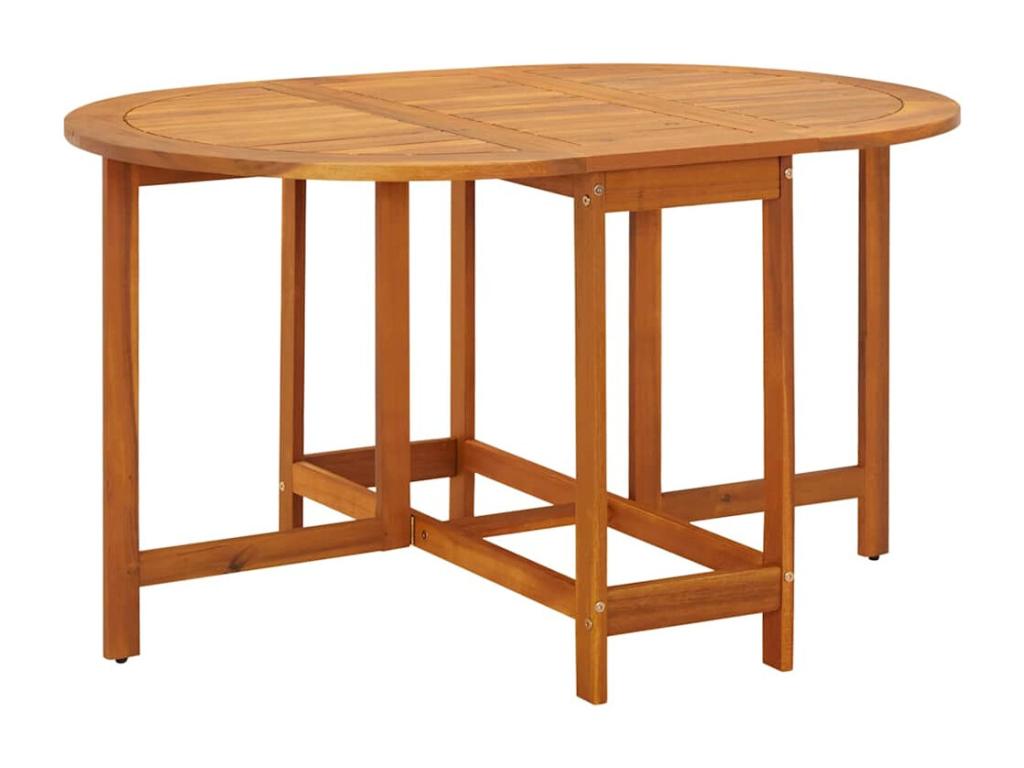 Table de jardin 130x90x72 cm massif Bois d'Ventoriq HPJR61808