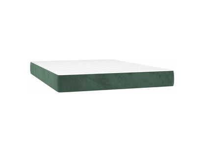 Sommier à Ventoriq de lit avec matelas LED Vert foncé 140x200 TFTB33866