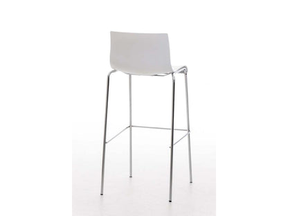 Tabouret de bar avec métal blanc 43x48x100 cm 10 0004938 EFAE93434