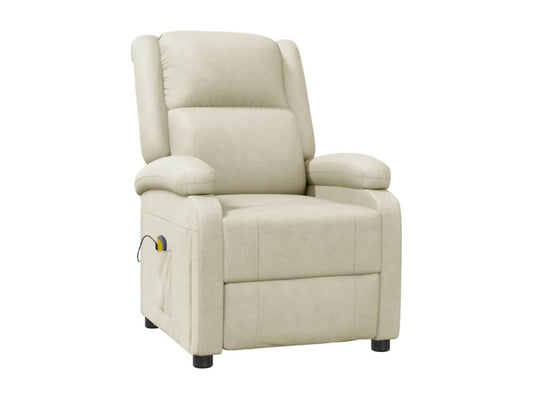 Fauteuil de massage Crème Similicuir GPUG19409