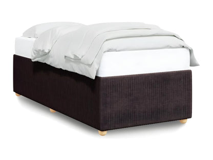 Cadre de lit Marron foncé 90x190 cm Tissu FLAP04789