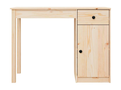 Bureau table poste de bois marron 100x50x75 cm 02 0023367 TUMO35824