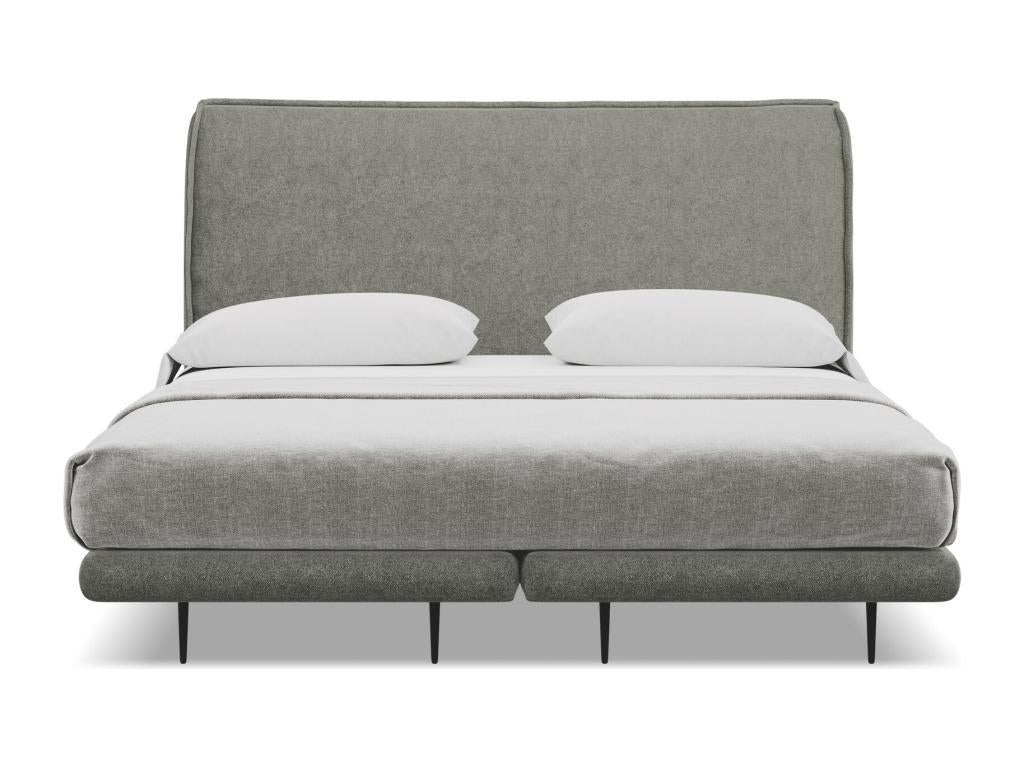 Lit matelas capitonné en tissu bouclette 140x200 - éléphant - Ventoriq ERWC39381